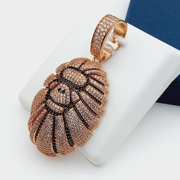 "14K Gold Plated Cubic Zircon Pendant, INUS1BR200 - Picture 4 of 9